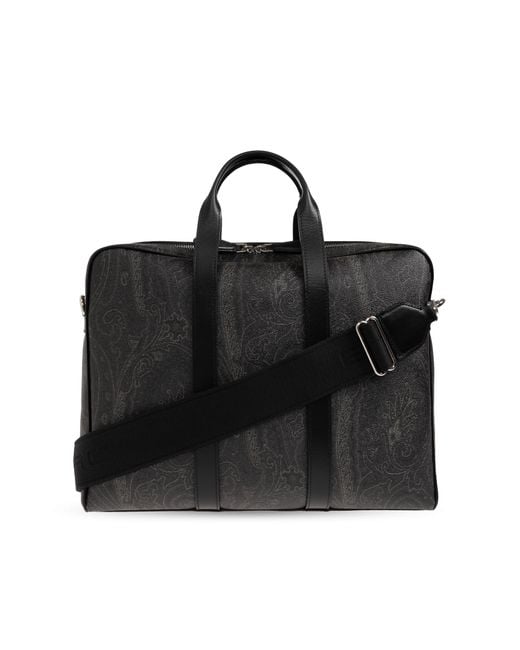 Etro Black Briefcase for men