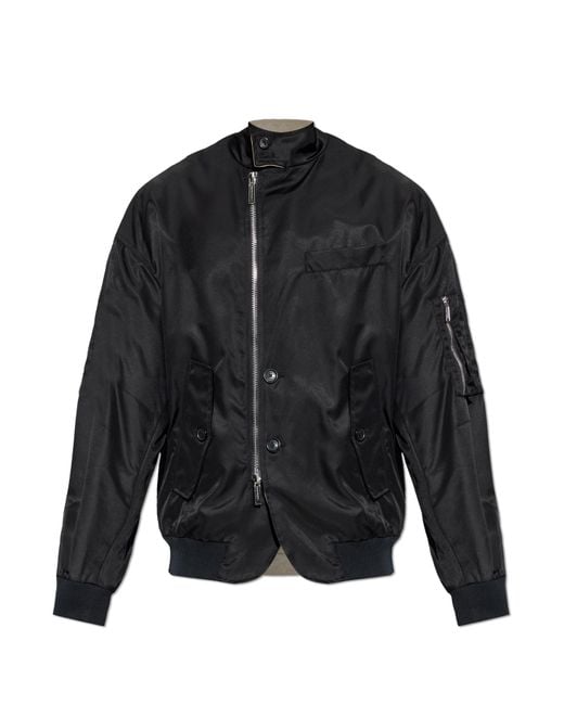 DSquared² Black Jacket With Logo for men