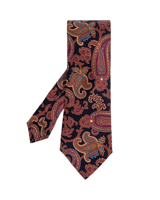 Etro Purple Silk Tie for men