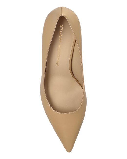 Stuart Weitzman Natural "Stuart Power" Stilettos