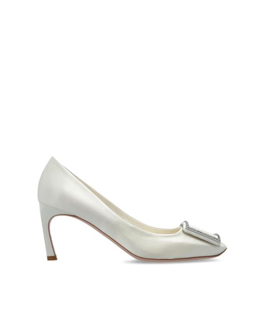 Roger Vivier White Heeled Shoes 'Trompette'