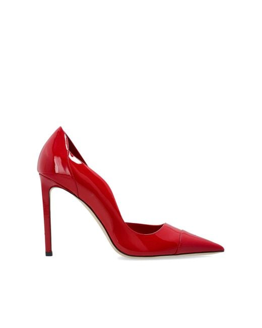 Jimmy Choo Red 'Brigitte' Heeled Shoes