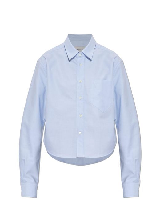 AMI Blue Shirt With Logo