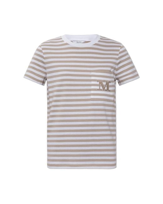 Max Mara White T-Shirt 'Oboli'