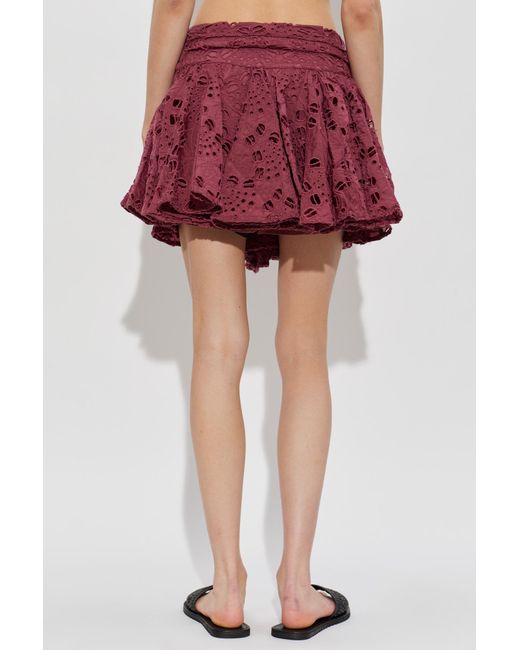 AllSaints Red Skort 'Dotty'