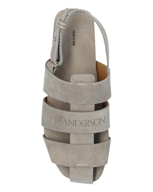 J.W. Anderson White Suede Sandals