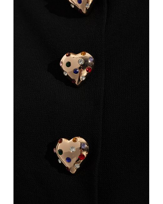 Self-Portrait Black Wool Top