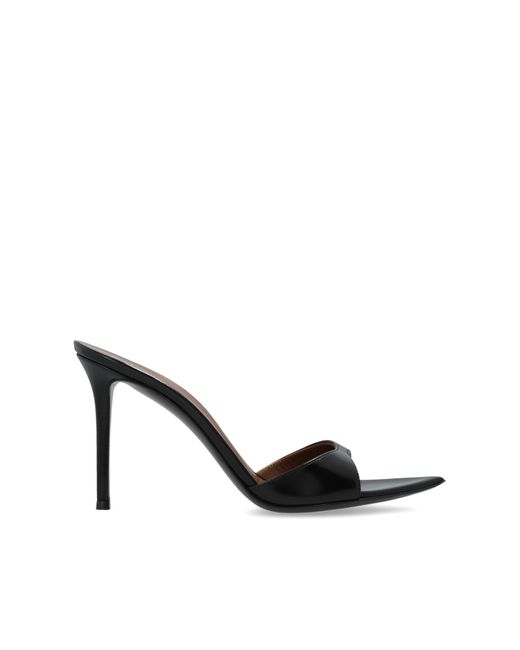 Giuseppe Zanotti Black Heeled Mules "Intrigo"