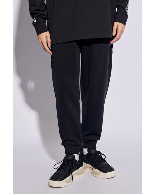 Y-3 Blue Sweatpants With Logo, for men