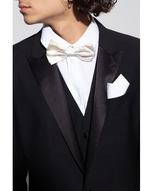 DSquared² White Pocket Square With Logo for men