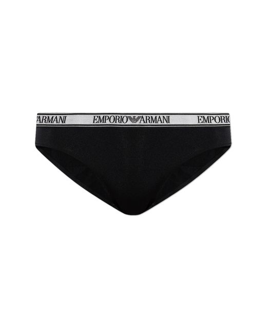 Emporio Armani Black Figs With Logo