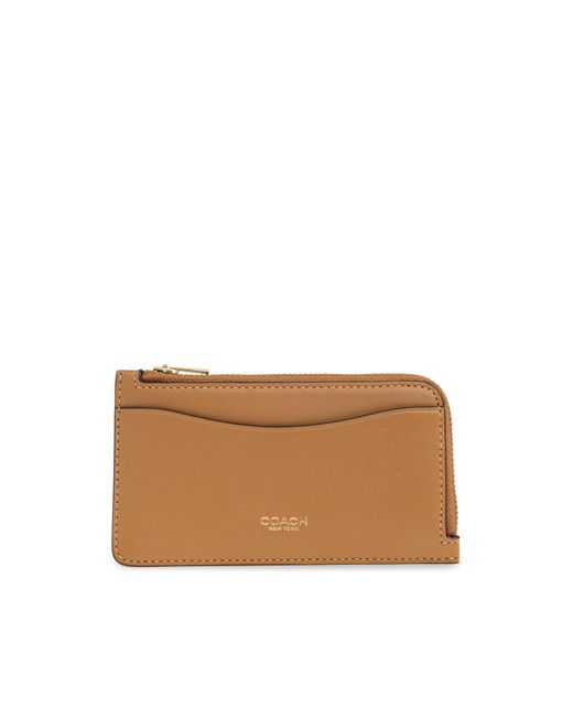 COACH Brown Leather Card Case
