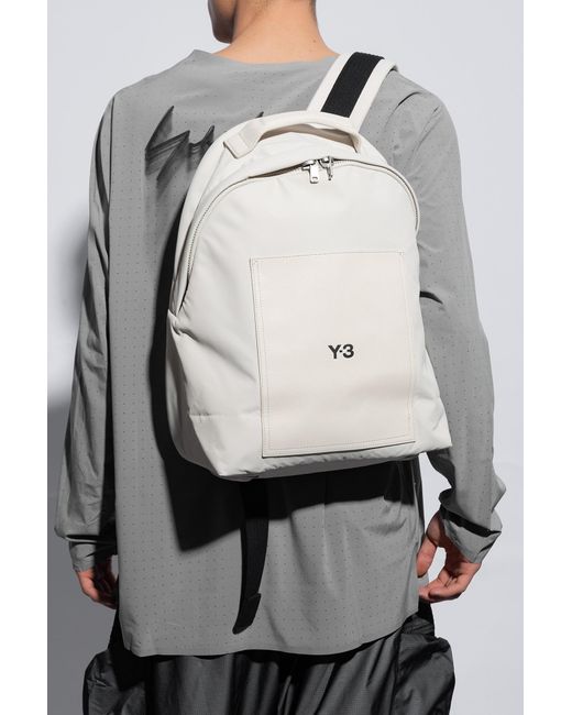 Y-3 Natural Backpack With Logo,