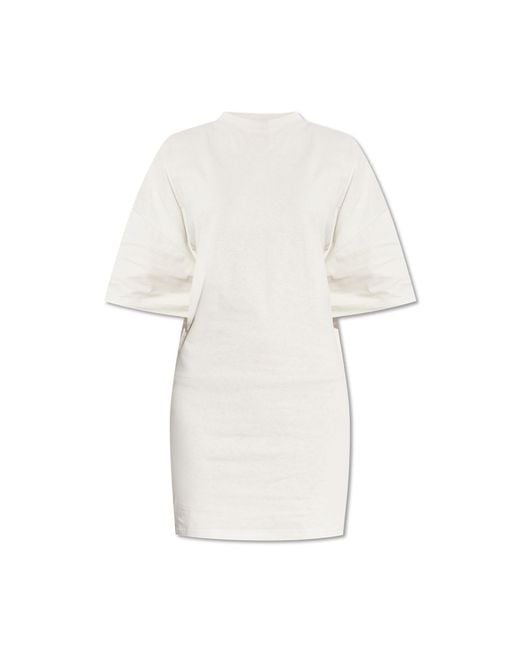 Balenciaga White Cotton Dress