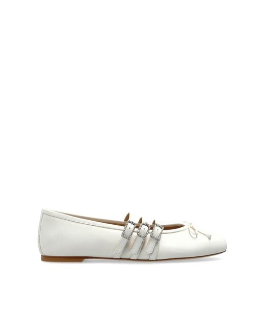 Stuart Weitzman Natural Celeste Ballet Flats