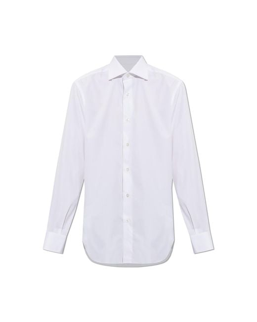 Brioni White Classic Shirt for men