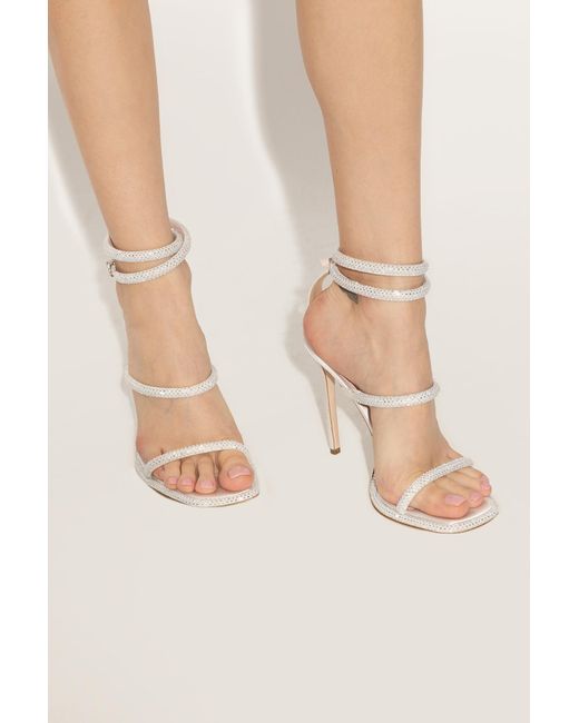 Sophia Webster White ‘Callista’ Heeled Sandals