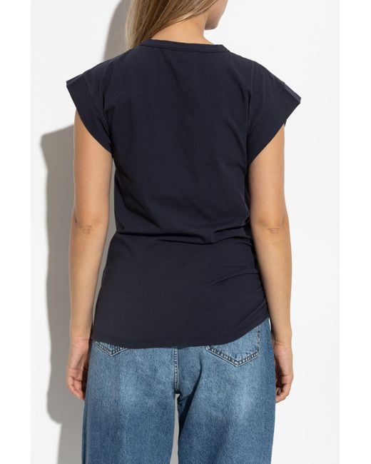 Officine Generale Blue Short-Sleeve T-Shirt