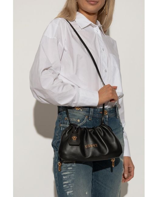 Versace Black Shoulder Bag "Tag Mini"