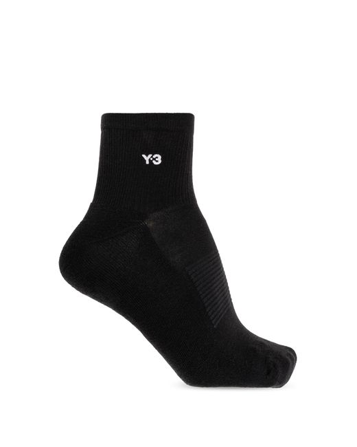 Y-3 Black Socks With Logo for men