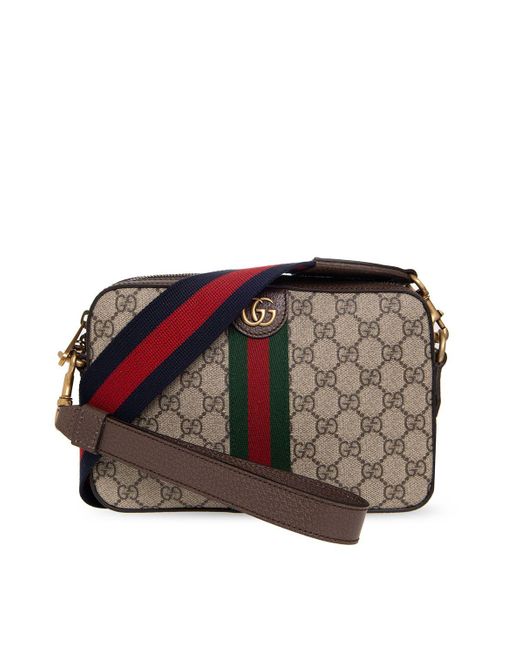 Gucci 'ophidia' Shoulder Bag, in Brown Lyst
