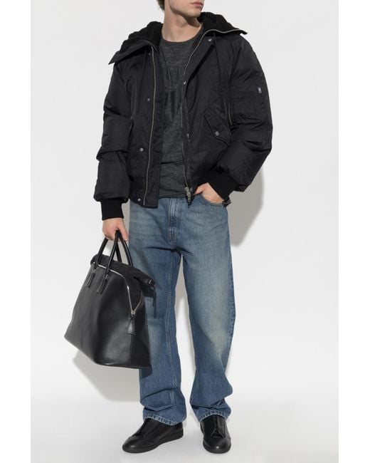 Maison Margiela Black T-Shirt With Print for men