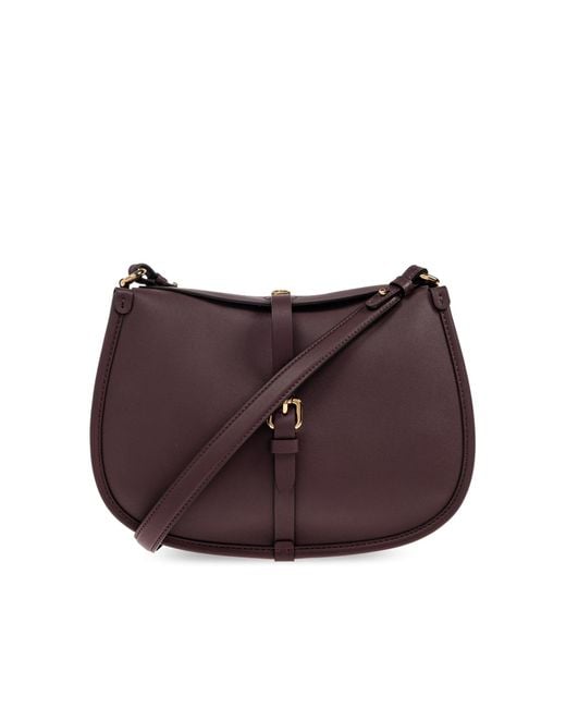 Etro Purple Leather Shoulder Bag