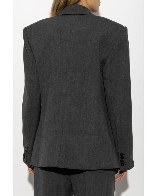 Self-Portrait Black Double-Breasted Blazer