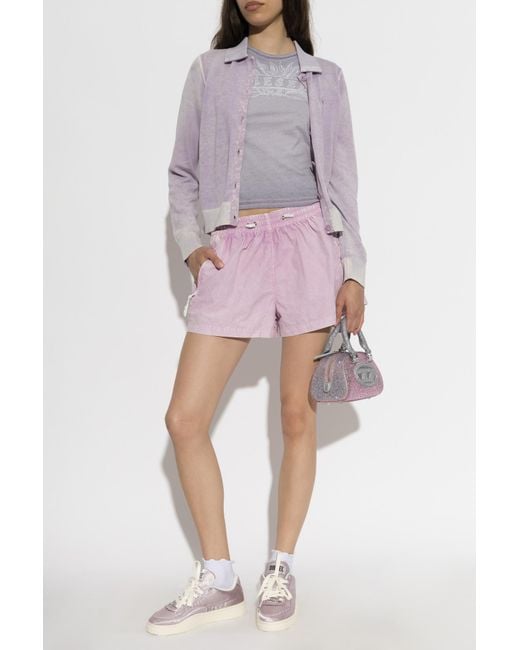 DIESEL Purple Cardigan 'M-Loren'