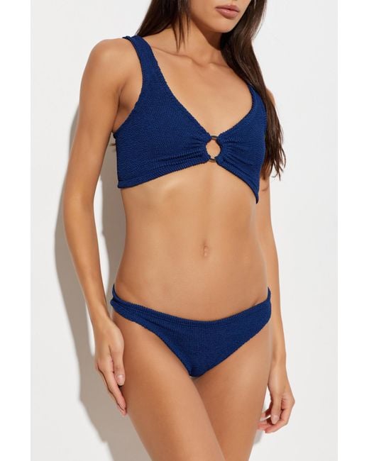 Hunza G Blue Two-Piece Swimsuit 'Julia'