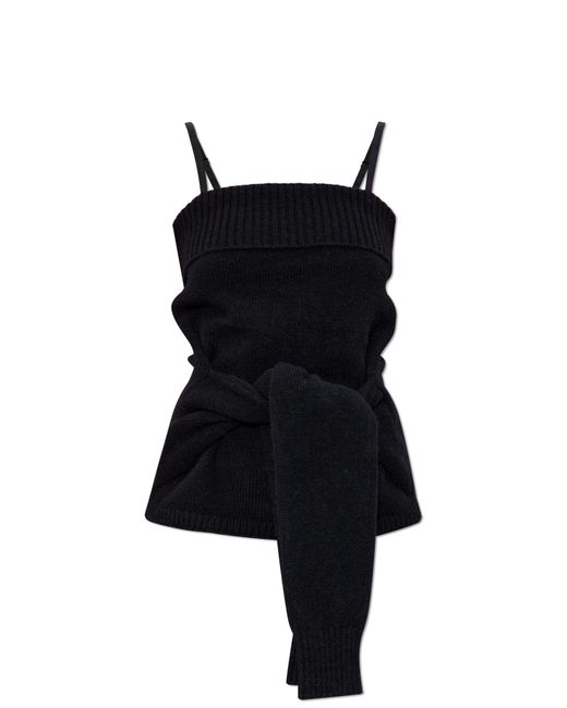 Dolce & Gabbana Black Top With Straps