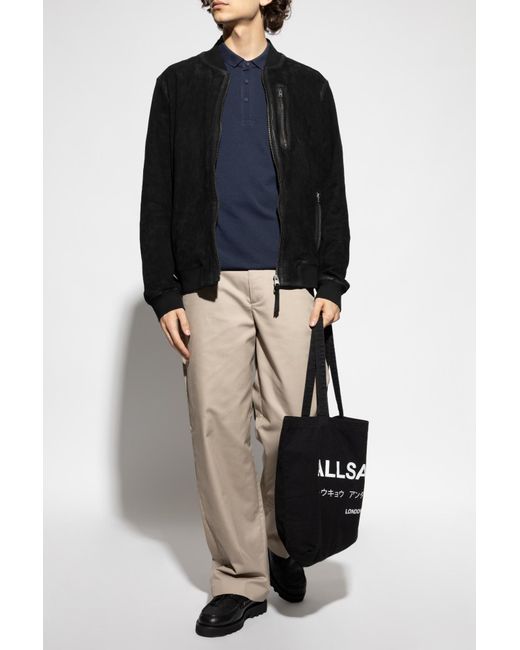 AllSaints Blue Polo "Reform" for men