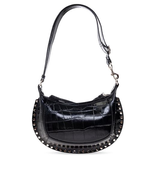 Isabel Marant Black Shoulder Bag "Oskan Moon"