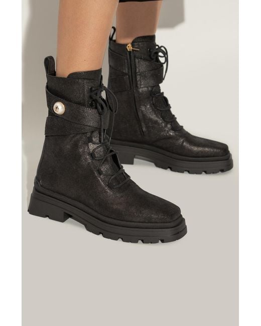 Jimmy Choo Black Ankle Boots 'Noemi'