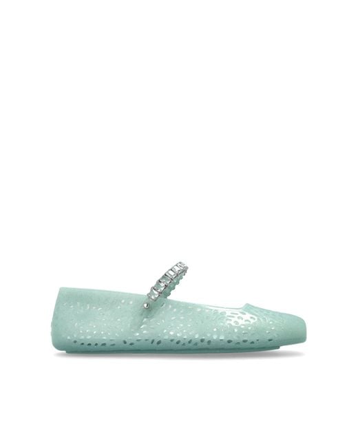 Jimmy Choo Green Ballet Flats "The Jelly"