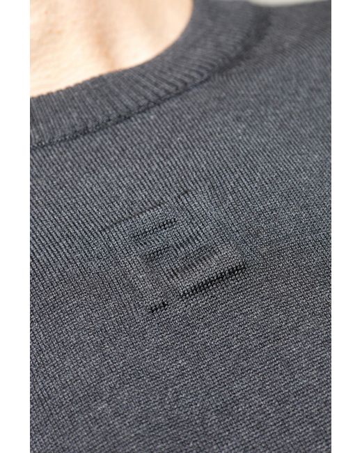 Fendi Black Wool Coat for men