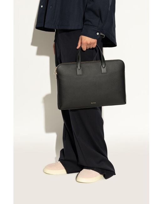 Paul Smith Black Handheld Document Bag for men