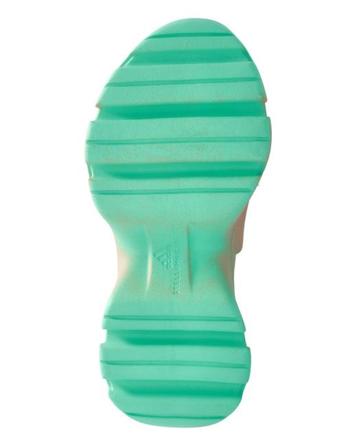 Adidas By Stella McCartney Green Platform Flip-Flops