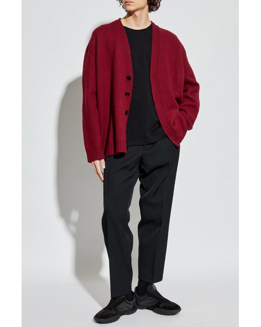 Jil Sander Black Wool Trousers for men