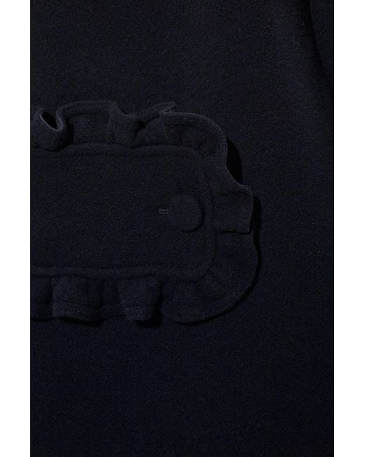 Moschino Blue Wool Coat