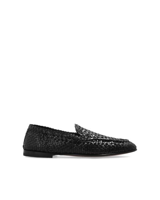 Dolce & Gabbana Black Leather Shoes for men