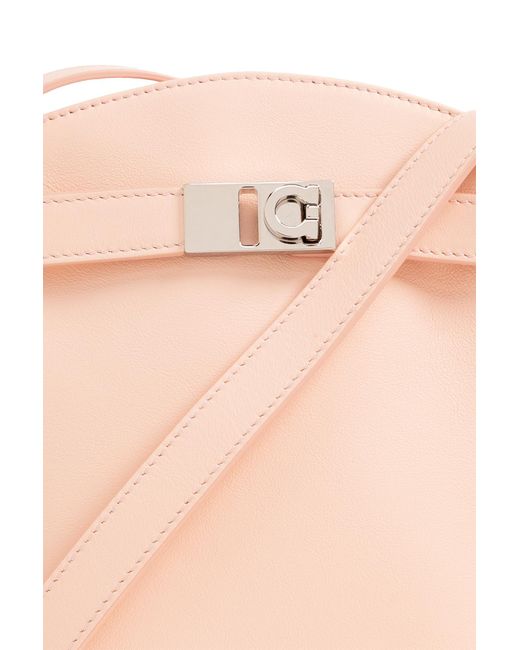 Ferragamo Pink 'porta' Shoulder Bag,