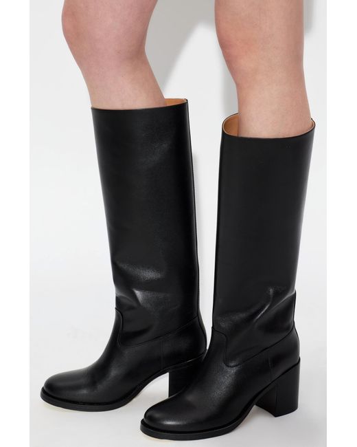 A.P.C. Black Heeled Boots