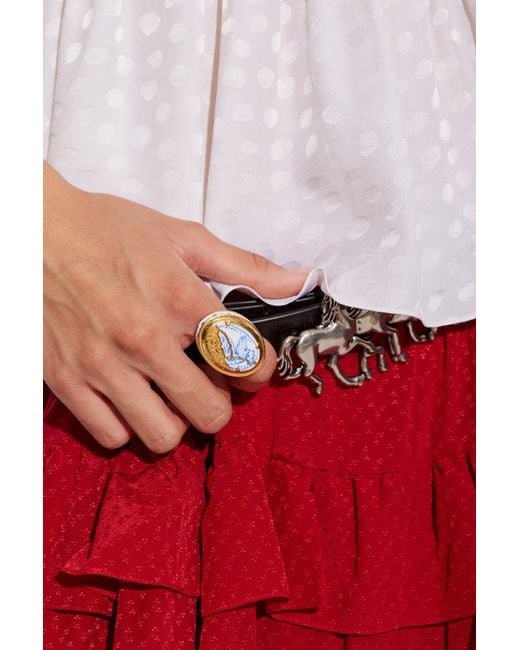 Chloé Blue Signet Ring 'Bloomcraft'