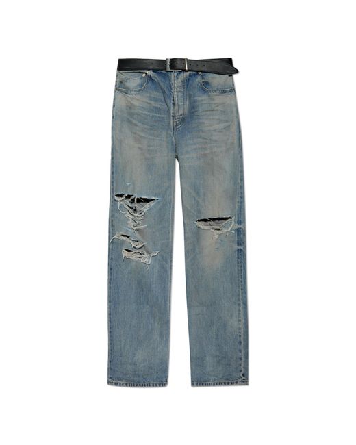 Balenciaga Blue Jeans With Vintage Effect for men