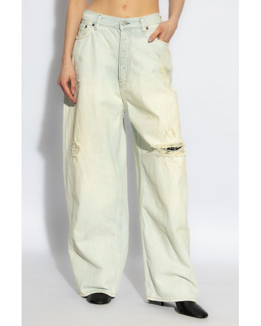 Acne White Baloon Jeans