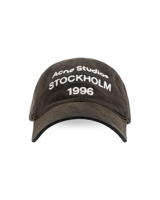 Acne Black Baseball Cap