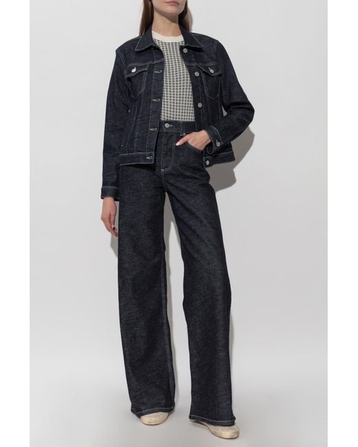 Marni Gray Top With Embroidered Logo