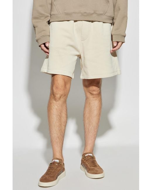 DSquared² White Shorts With Embroidery for men