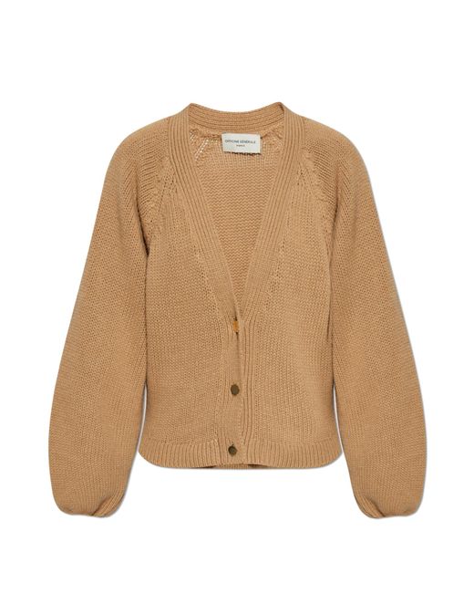 Officine Generale Natural Cardigan 'Jamie'